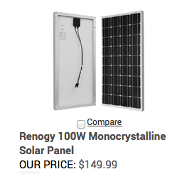 100 Watt Renogy Solar